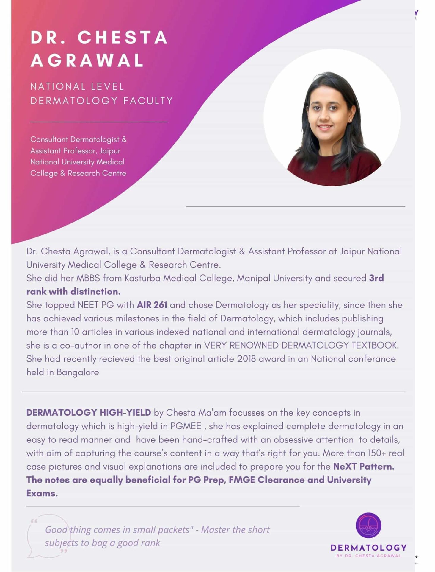 Dermatology High-Yield – Dr. Chesta Agrawal - Image 7